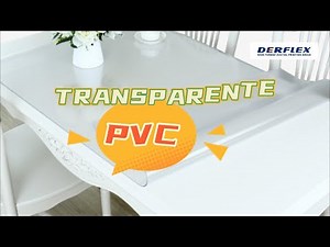 PVC transparente estampado para mantel de mesas | DERFLEX