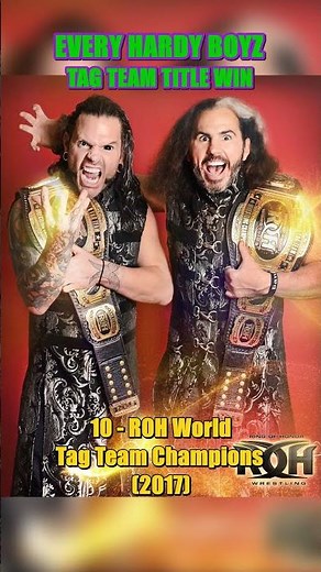 Every Hardy Boyz Tag Team Title Win #HardyBoyz #WWE #TagTeamTitles