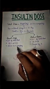 #insulin#dose#medico#nursing#clinical#knowledge#care