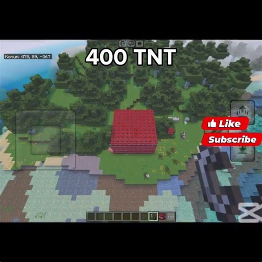 400 TNT Explosion in Minecraft… INSANE 😱💣 #funny #minecraft #trending #youtubeshorts #yt