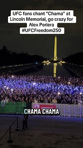 UFC fans chant “Chama” at Lincoln Memorial, go crazy for Alex Periera #UFCFreedom250