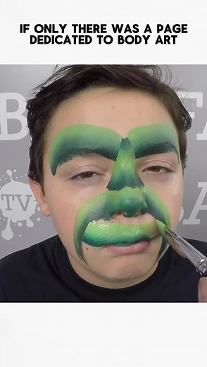 One stroke face paints are a total game changer! When people see how many colors you can get with just one brush, they're always super surprised. You can do so many different things with them! But some designs can still be pretty tough. For me, painting the Hulk is always a challenge. Whenever I try, it ends up looking more like a zombie with hair than the actual Hulk. But Onalee Rivera totally nailed it! She made this amazing tutorial that shows you how to paint the Hulk using a green one strok