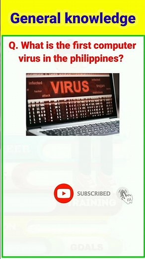 What is the first computer virus in the philippines #shorts