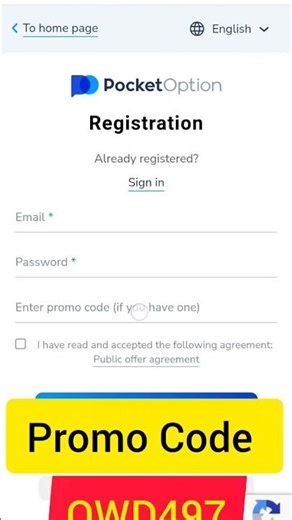 Pocket option Promo Code 2026 : OWD497 60% BONUS