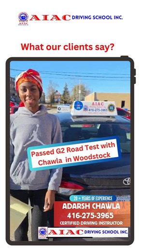 G and G2 Early Road Test, Driving Test, Driving lessons #brampton #driving #parallelparking #drivingtest #drivinglessons #drivingtips #drivetest | AIAC Driving School Inc.