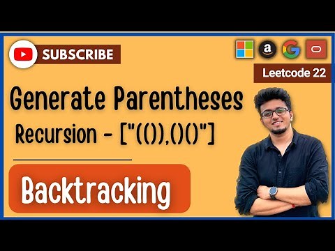 LC#1 🔥 Generate Parentheses - LeetCode 22 | Intuition + Code | Recursion Tree | Backtracking | Java