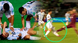 Lionel Messi casi le rompen la pierna: Adrián Martínez fue expulsado por falta criminal contra la Pulga