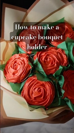 Cupcake Bouquet Holder #diy #cupcake #bouquet