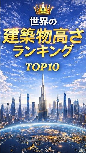 世界で一番高い建築物はどれ？建築物高さランキングTOP10【日本1位はランクインしてる？】 #クイズ#ランキング #雑学