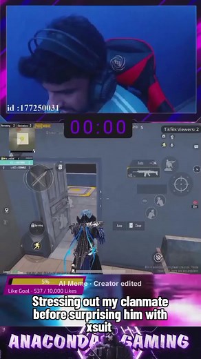 just for fun guys.... now he also have a x-suit like pro players. @kumeresan2 don't think you can't do something when you got your clan on your back❤️. #pubgmobile #pubg #xsuit #skin