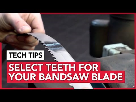Sawblade.com Tech Tip on tooth selection for bandsaw blades.