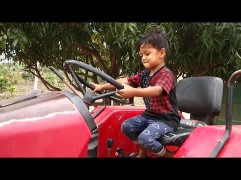 Kids Working with BIG Tractor | Video for Kids | Tractor Video