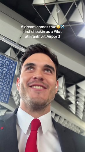 First Pilot Check-In at Frankfurt Airport: Dream Come True