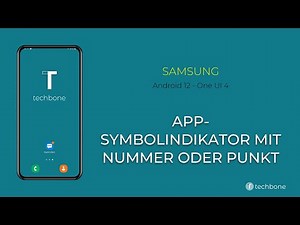 App-Symbolindikator mit Nummer/Punkt - Samsung [Android 12 - One UI 4]
