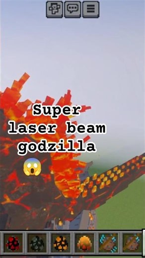 super burning godzilla #minecraft