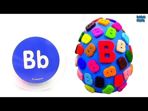 Learn-B-Letter | Spelling Words that Start with the Letter B | Surprise Egg Play Doh | Lesson 2