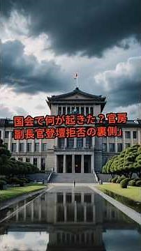 「国会で何が起きた？官房副長官登壇拒否の裏側」 69