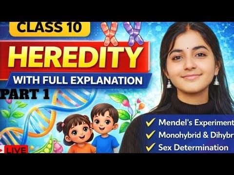 Heredity | Class 10 Biology | Full Explanation with Diagrams | Genetics Made Easy#boardexam