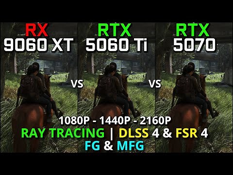 RX 9060 XT vs RTX 5060 Ti vs RTX 5070 | Ray Tracing, FSR 4, DLSS 4, FG & MFG | 1080p, 1440p & 4K