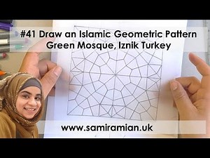 #41 Draw an Islamic Geometric Pattern, Green Mosque, Iznik Turkey