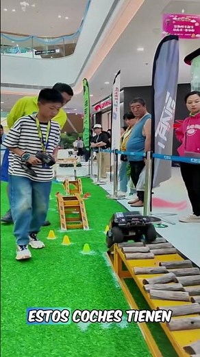 This is what a remote-controlled car race is like.