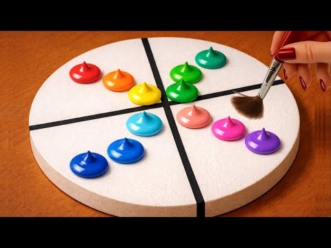 Anyone Can Paint This! | Colorful Gradient Acrylic Painting for Beginners✨