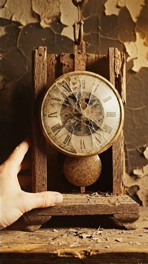Wall Clock Restoration with satisfying 😄😄 #metalrestoration