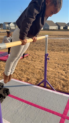 Trying to perfect her pullover #gymnastics #labkidz