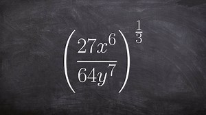 Simplifying an expression with rational powers using power to quotient and product rule