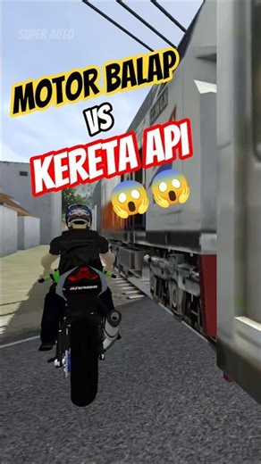 Watch Motorcycle and Train Racing 🚆😱 #bussid #bussidmod #bangsuper