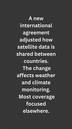 A Quiet Change in How Satellite Data Is Shared