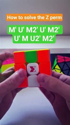 How to solve the z perm #cubing #shorts
