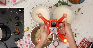Wonderfully pointless video demonstrates how to cook Thanksgiving dinner using a drone