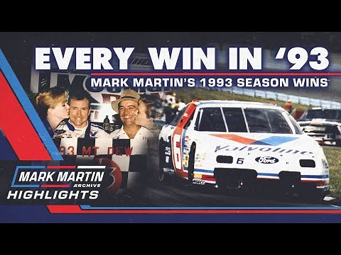 All of Mark Martin’s Winston Cup Wins in 1993