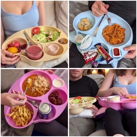 Eat comfortably! The portable lap tray with compartments and drink holder. #movieandfood #movienight #ratemytakeaway #studentmeals #indian #chinese #kitchen #foodtray #eatcomfortable #cleverideas #homeneed #autismawareness #disabiltyproducts