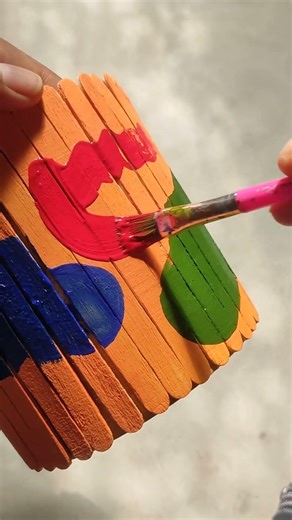 Pen Holder. #acrylic #diy #art #artwork #paint #craftideas #crafts