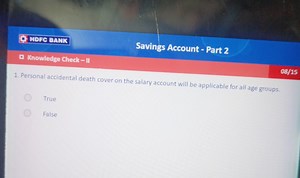 HDFC BANKSavings Account - Part 2Knowledge Check - II08/15... | Filo