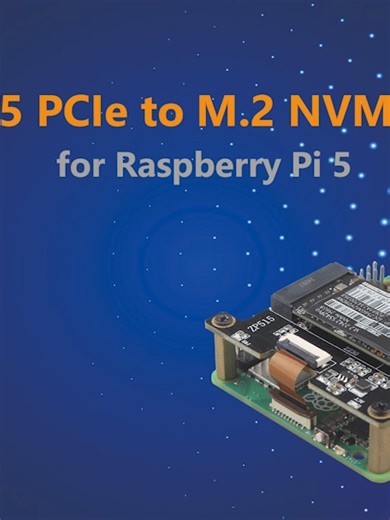 ZDE ZP515 PCIe to M.2 Key M NVMe HAT for Raspberry Pi 5#Raspberry Pi 5