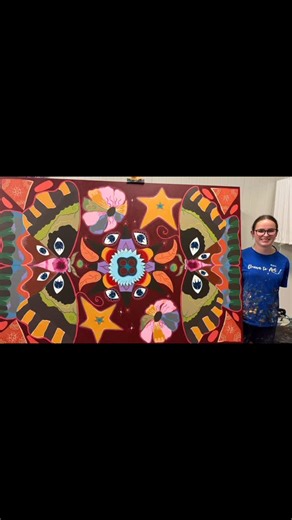 Drawn to Art on Instagram: "Drawn to Art Classes are back for Term 1. This is the standard of art that can be produced in our Afterschool & Saturday art program. Ruby just finished this gigantic painting this week, Ruby’s art is for sale. Inquiries: info@drawntoart.com.au Casual rate available this term. #kidsart #afterschoolart #artstudio #artwork #portmacquarietourism #artist #portmacquariecreative #portmacquariensw #artforsale #artdeal #artinspiration"