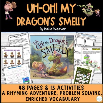 Uh-Oh! My Dragon's Smelly- Rhyming Game, SEL Problem Solving, Dragon Craft