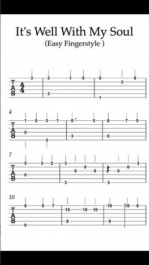 HOW TO PLAY IT'S WELL WITH MY SOUL - Easy fingerstyle #shorts #guitartabs