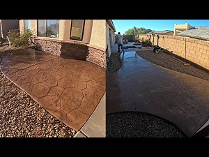 4 Stamped Concrete Pours, One Property | Driveway, Patios, Drainage & Design