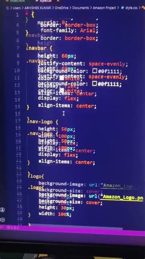 Amazon Navbar Clone 🔥 HTML CSS Project | Easy Frontend Design