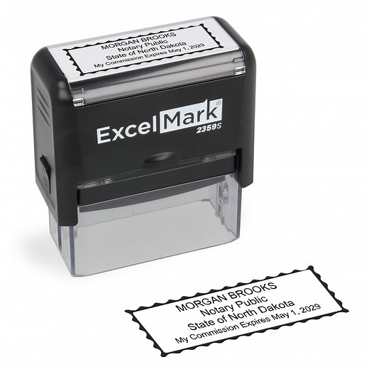 Self-Inking North Dakota Notary Stamp