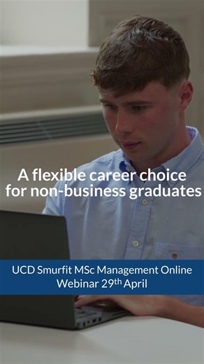 UCD Smurfit School - MSc in Management Online Information Webinar
