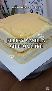 Fluffy Vanilla chiffon cake recipe #fblifestyle #followersシ゚ #hilightseveryonefollowerseelsfypシ゚viralvideo #vanillachiffoncake #chiffoncake | Homebaker Mom in Macau