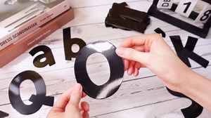 Tenare 268 Pcs Large Bulletin Board Letters 5 Inch Alphabet Combo Set, Chalkboard Poster Letters Cutouts for Board Display Craft Home Wall Decor(Black)