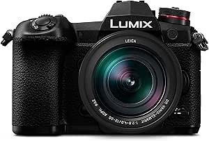 Panasonic DC-G9LK LUMIX G9 Mirrorless Camera, 20.3 Megapixels plus 80 Megapixel High-Resolution Mode with LEICA VARIO-Elmarit 12-60mm F2.8-4.0 Lens, 3", Black