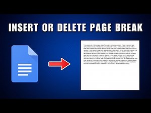 How To Add Or Remove A Page Break In Google Docs 2025