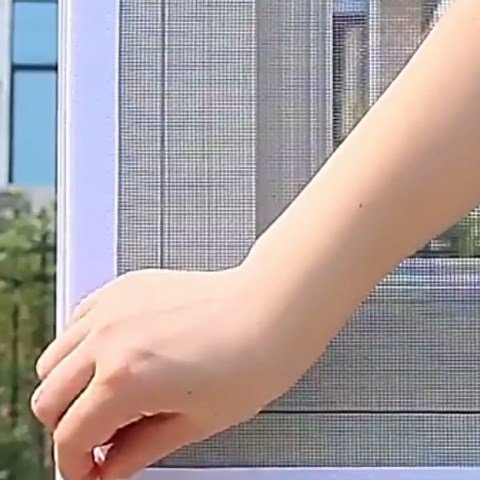 Adjustable Window Screen Replacement,DIY Self- Window Screen Netting Curtain,Adjustable DIY Windows Screens Kit,with Hook and Sticky Tape,Durable Screens for Fresh Air Ventilation (White, 1.5mX1.3m)